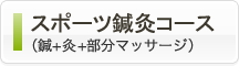 スポーツ鍼灸コース（鍼+灸+部分マッサージ）
